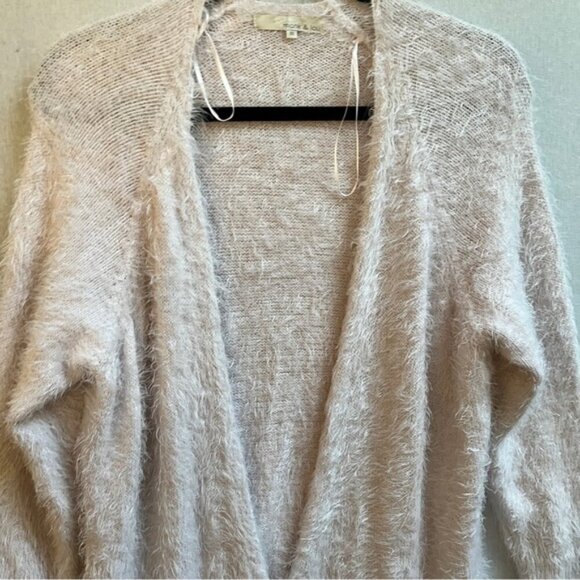 Monk & Lou fuzzy open knit midi oversized cardigan Sz XS - Picture 4 of 10